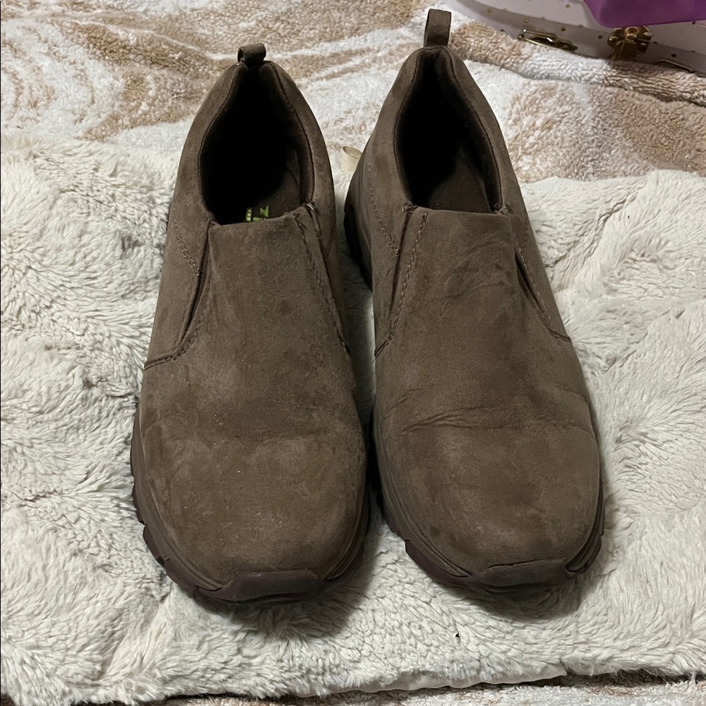 Women's Brown Slip-On Sneakers